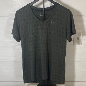 Under Armour Men's Dark Gray V-Neck Tee